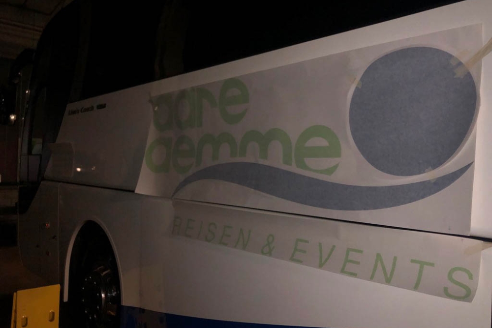 Folieren Beschriften Man Bus Reisecar Fahrschule Aare Aemme 11