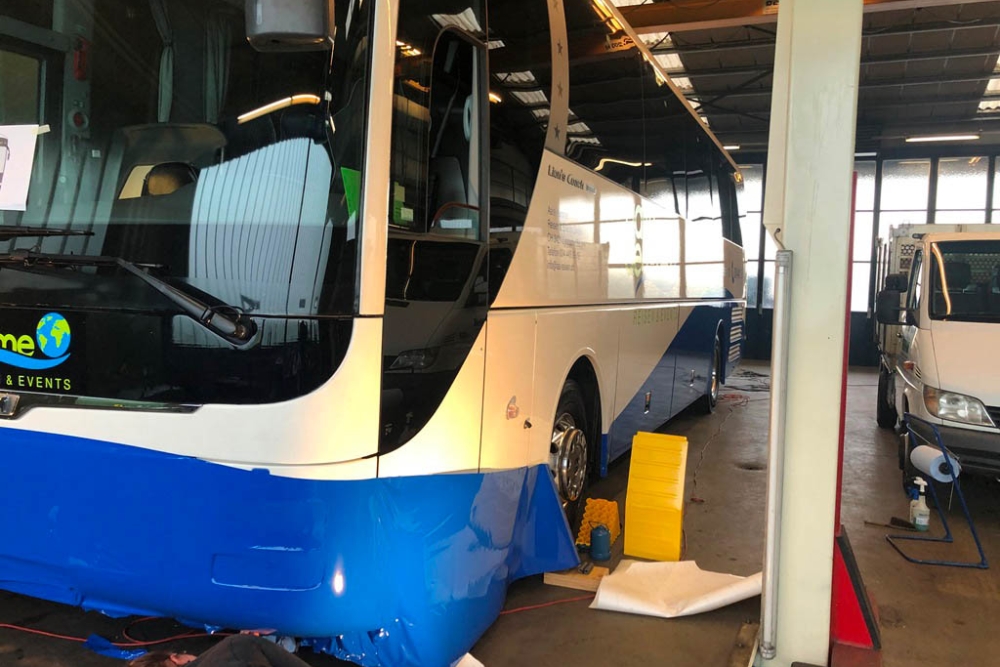 Folieren Beschriften Man Bus Reisecar Fahrschule Aare Aemme 20