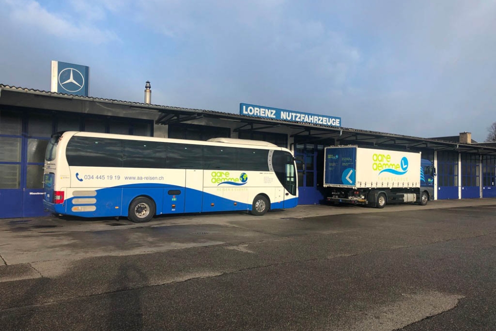 Folieren Beschriften Man Bus Reisecar Fahrschule Aare Aemme 25