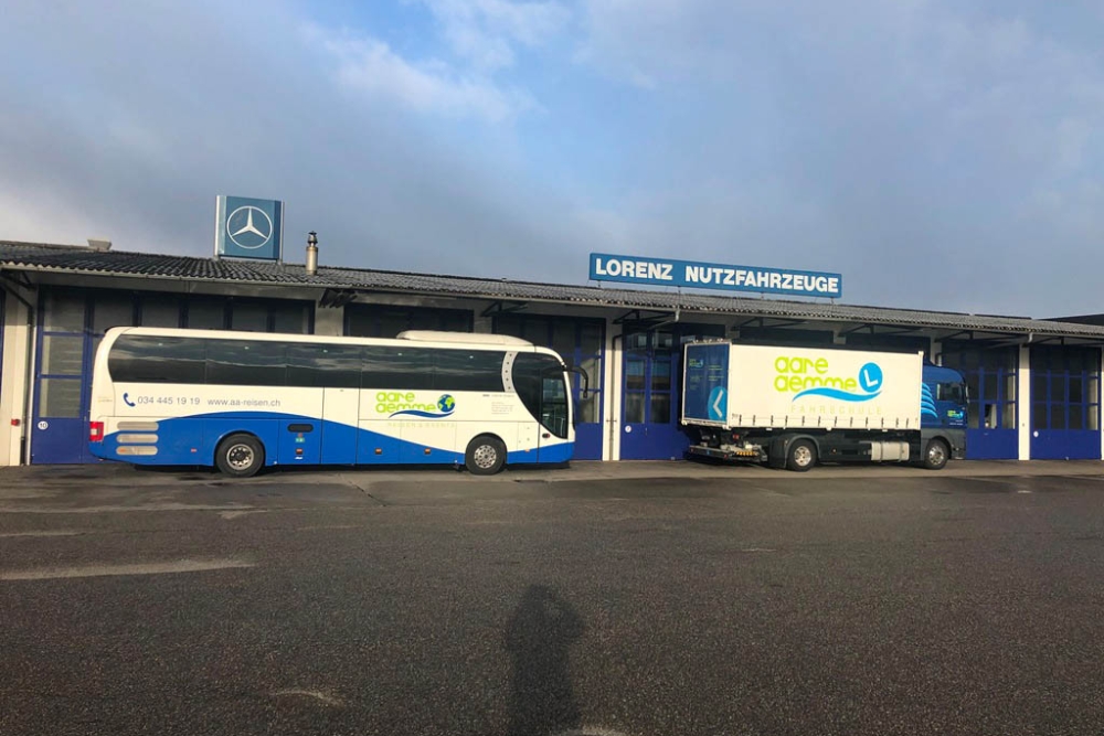 Folieren Beschriften Man Bus Reisecar Fahrschule Aare Aemme 26