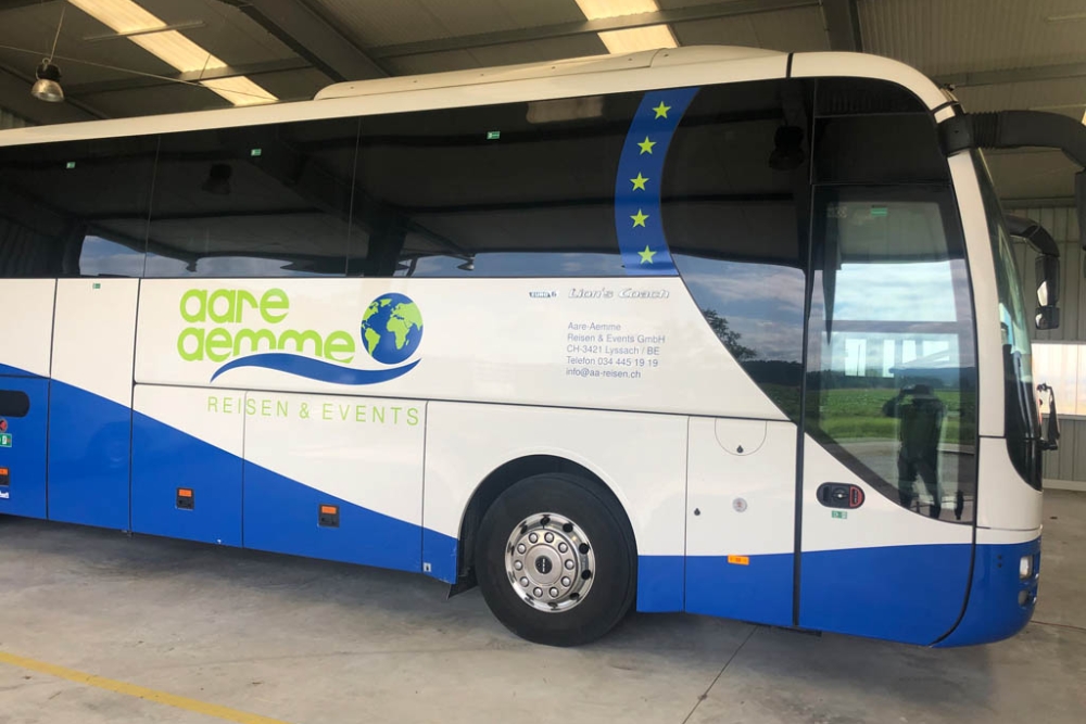 Folieren Beschriften Man Bus Reisecar Fahrschule Aare Aemme 27