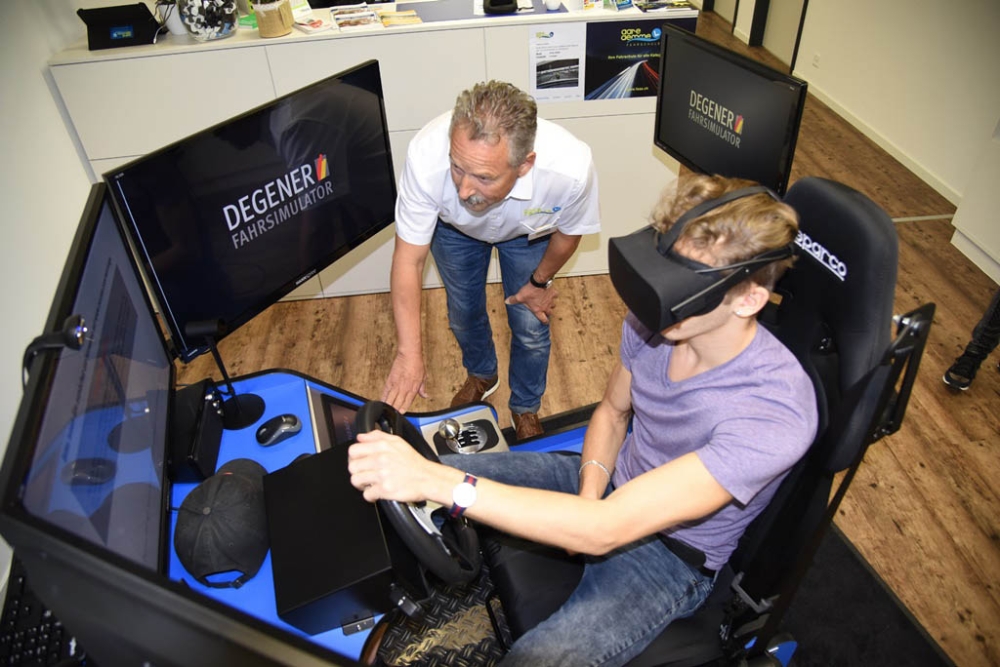 Testday Fahrsimulator Degener 360 Fahrschule Aare Aemme 11