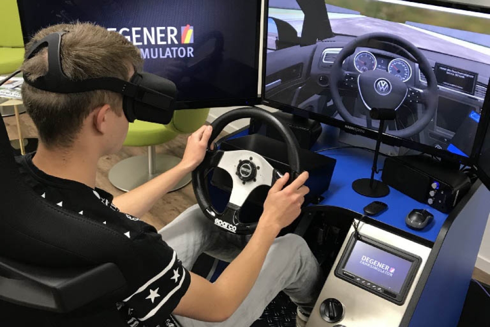 Testday Fahrsimulator Degener 360 Fahrschule Aare Aemme 2