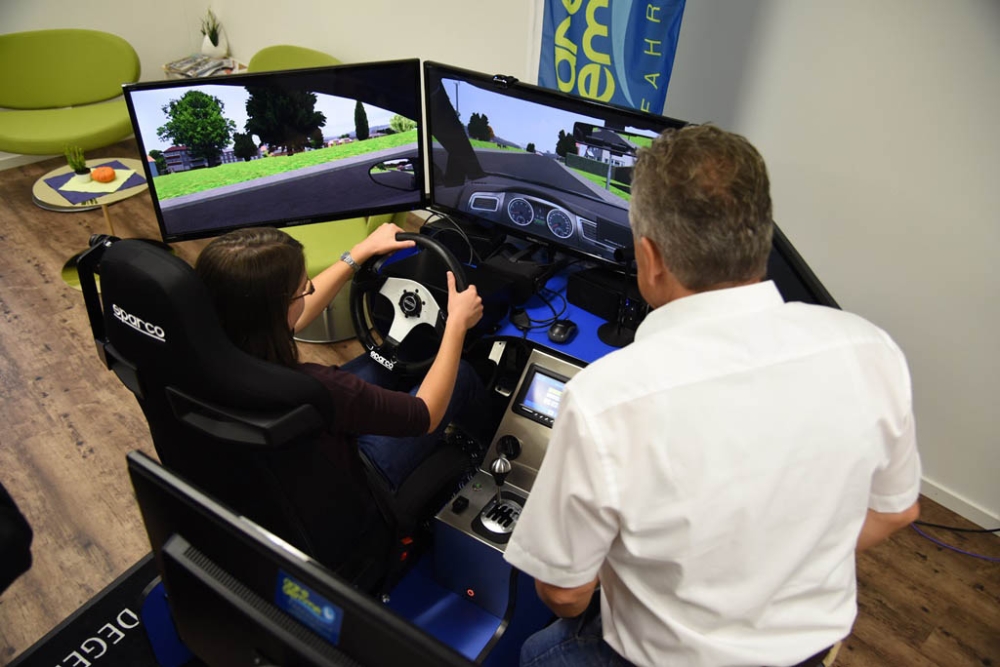 Testday Fahrsimulator Degener 360 Fahrschule Aare Aemme 5