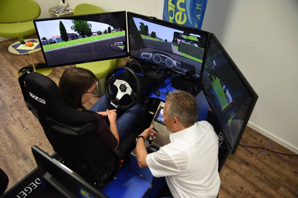 Testday Fahrsimulator Degener 360 Fahrschule Aare Aemme 7