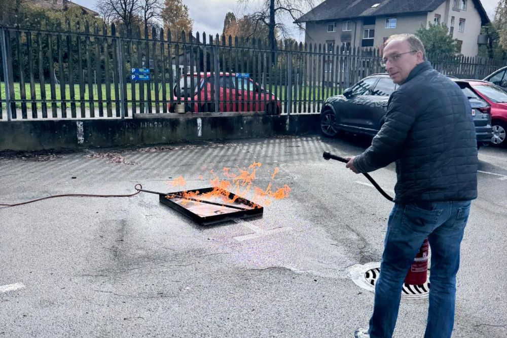 Feuerlöscher Einsatz