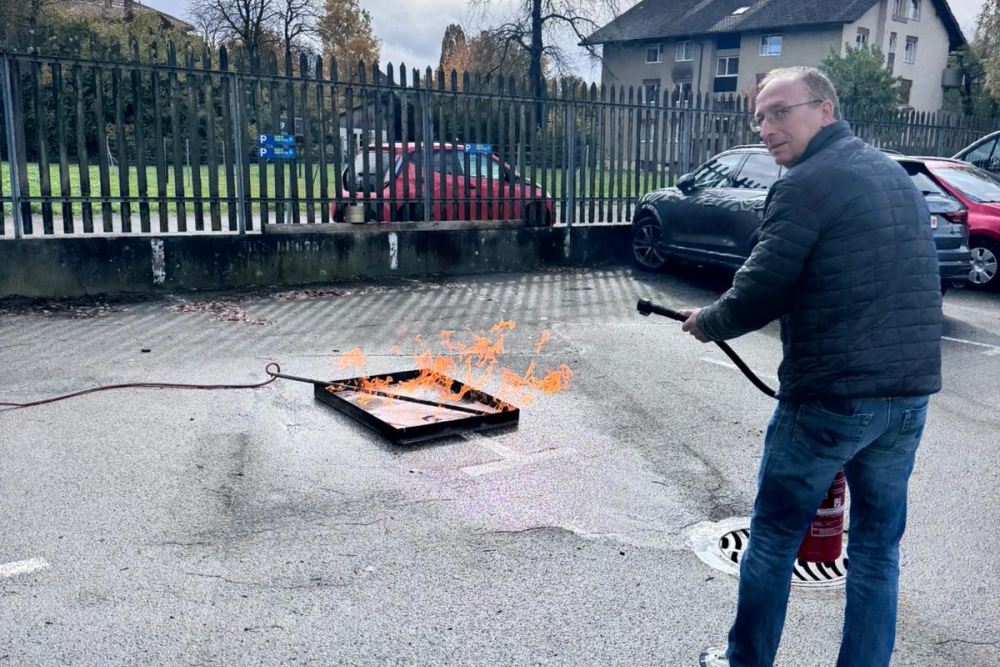 Feuerlöscher Einsatz